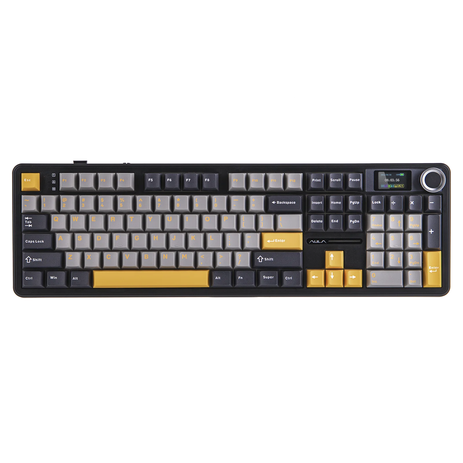 EPOMAKER X AULA F108 PRO Full Size 100% ANSI Layout Hot Swap Wired/2.4GHz/Bluetooth Wireless Mechanical Keyboard RGB Backlight